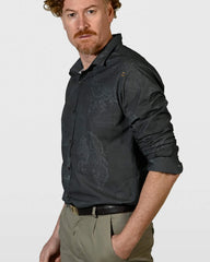 Camisa em Algodão Estampa Oriental Exclusiva