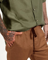 Calça de Linho Terracota