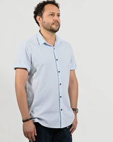 Camisa Azul Algodão