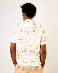 Camisa Estampa Azulejos - Algodão Certificado