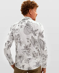 Camisa em Algodão Estampada