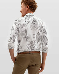 Camisa em Algodão Estampada