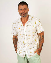 Camisa Algodão Estampa Exclusiva Libélulas