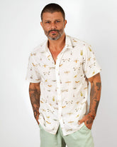 Camisa Algodão Estampa Libélulas