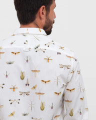 Camisa em Algodão Estampa Libélula