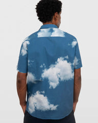 Camisa em Algodão Estampa Nuvem