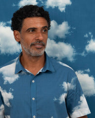 Camisa em Algodão Estampa Nuvem
