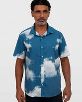 Camisa em Algodão Estampa Nuvem