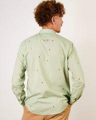 Camisa Masculina Manga Longa Estampada Bauhaus