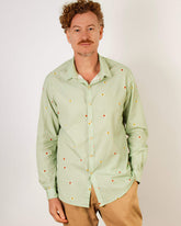 Camisa Masculina Manga Longa Estampada Bauhaus