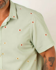 Camisa Masculina Estampada Bauhaus Manga Curta- 100% Algodão Certificado