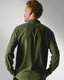 Camisa Cambraia de Linho Oliva