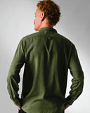 Camisa Cambraia de Linho Oliva