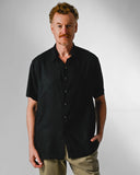 Camisa Cambraia de Linho Preta