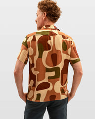 Camisa Manga Curta Estampa Burle