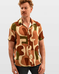 Camisa Manga Curta Estampa Burle