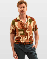 Camisa Manga Curta Estampa Burle