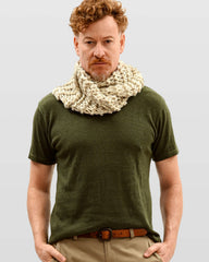 Camiseta de Tricô Verde Oliva