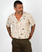 Camisa Estampa Mística: Linho Blend Fresco