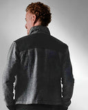 detalhe das costas da jaqueta masculina