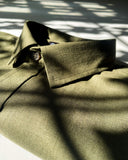 Camisa Cambraia de Linho Oliva
