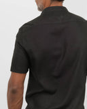 Camisa Preta Gola Mao