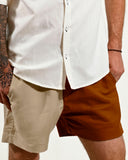 Shorts Linho Bloco de Cores