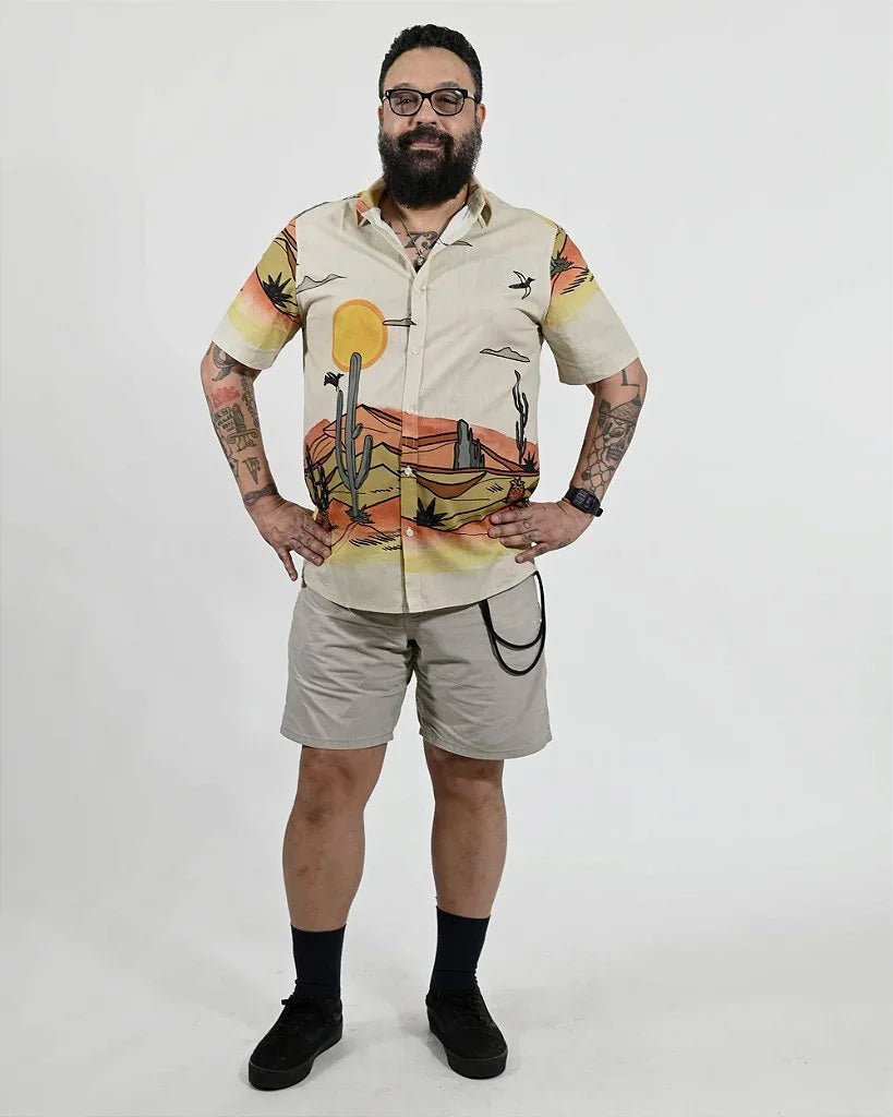 Camisa estampada sertão