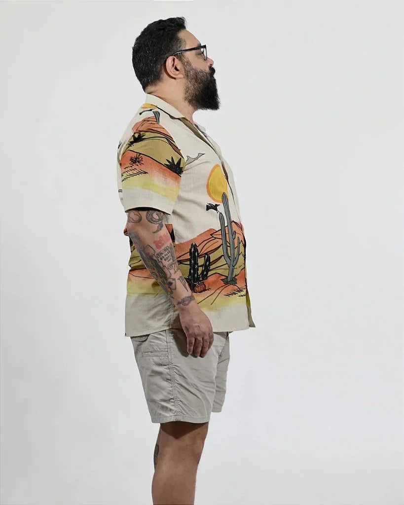 Camisa estampada sertão