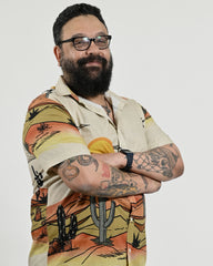 Camisa em Algodão Estampa Setão
