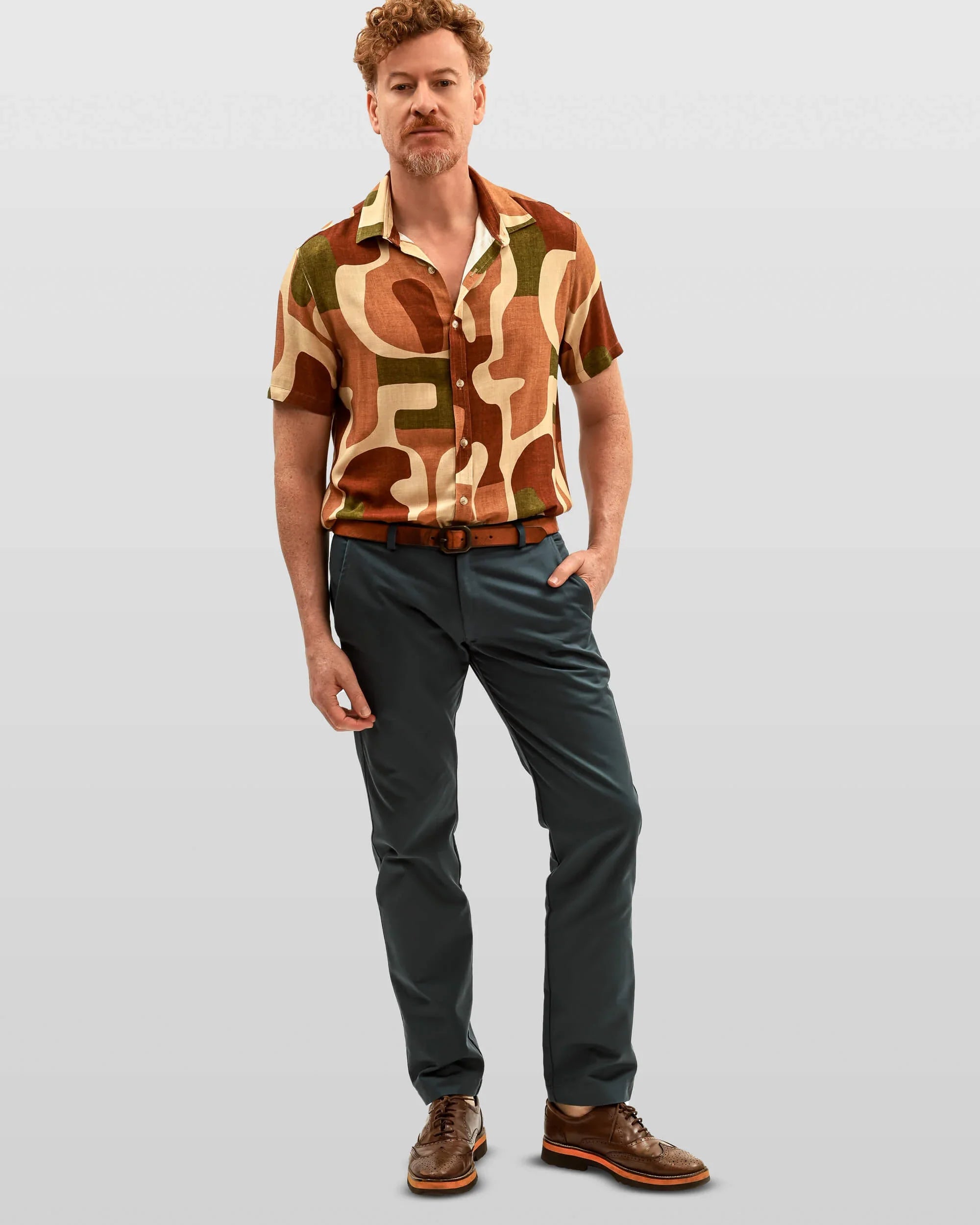 Calça chino algodão