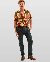 Calça chino algodão