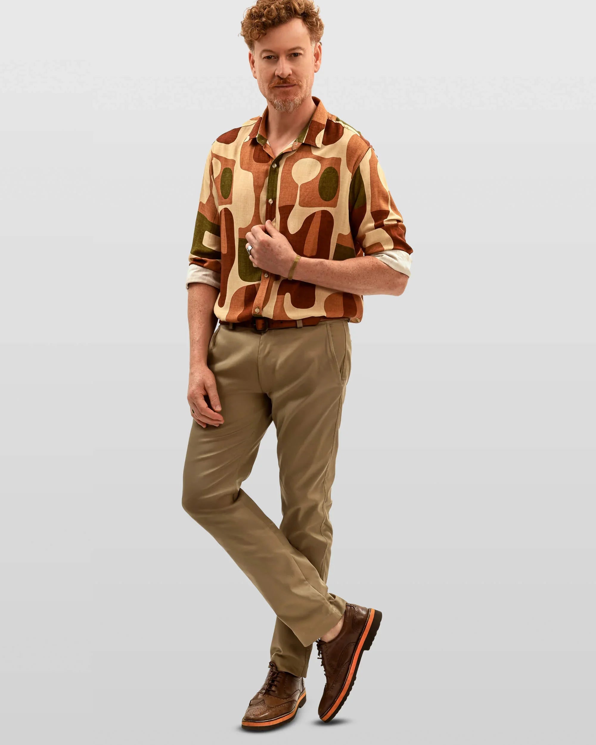 Calça chino algodão