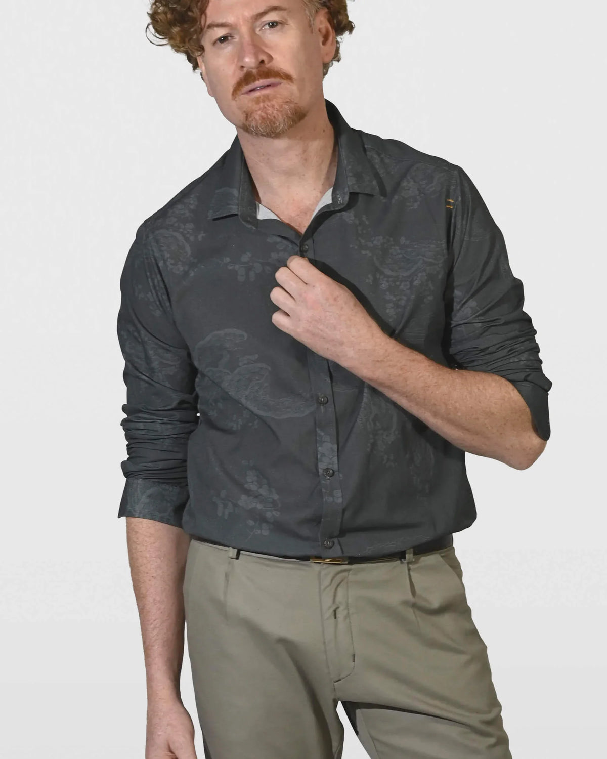 Camisa em Algodão Estampa Oriental Exclusiva