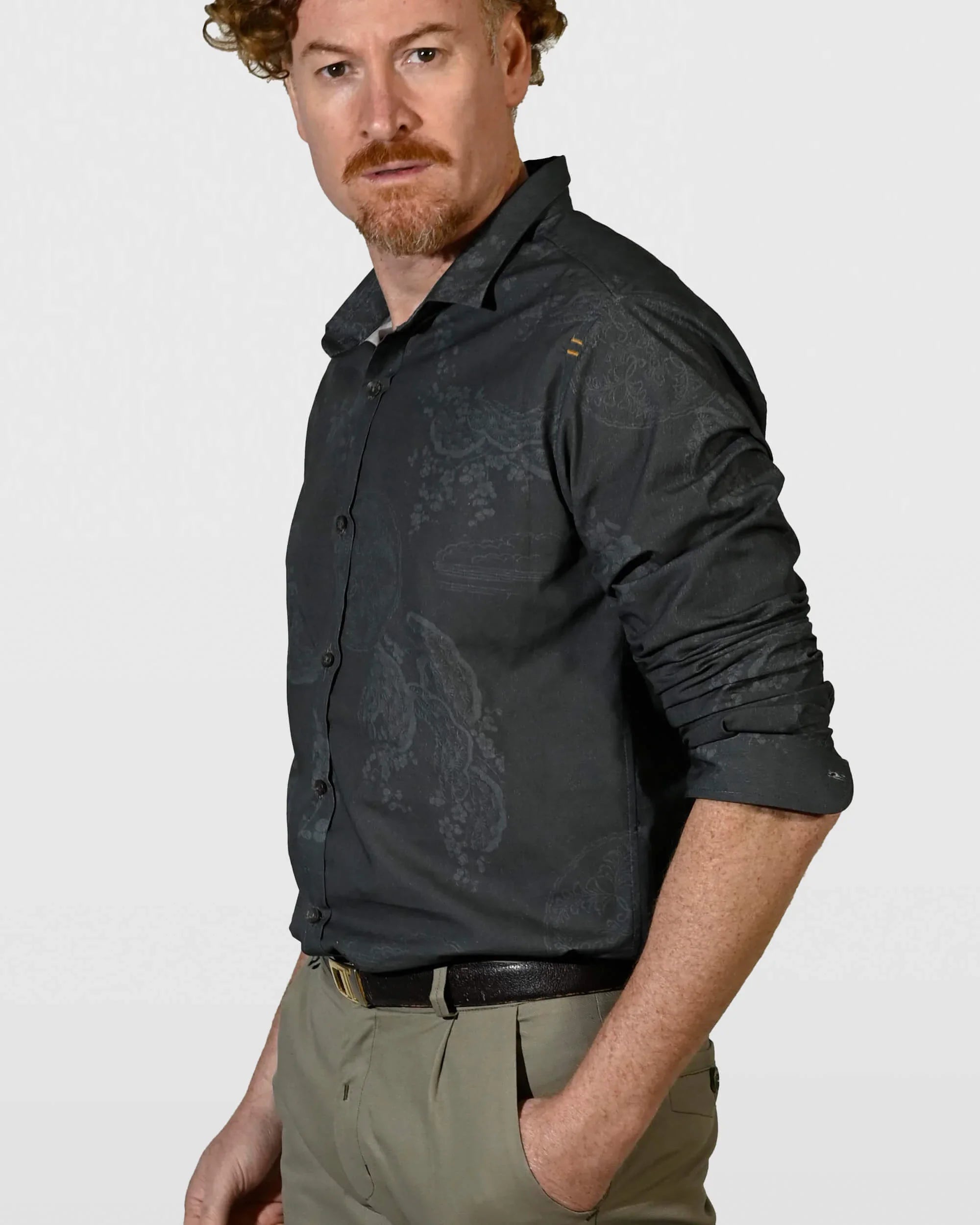 Camisa em Algodão Estampa Oriental Exclusiva
