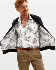 Camisa estampada alucinógena