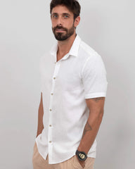 Camisa linho branca