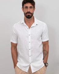 Camisa linho branca