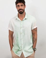 Camisa linho tinturada