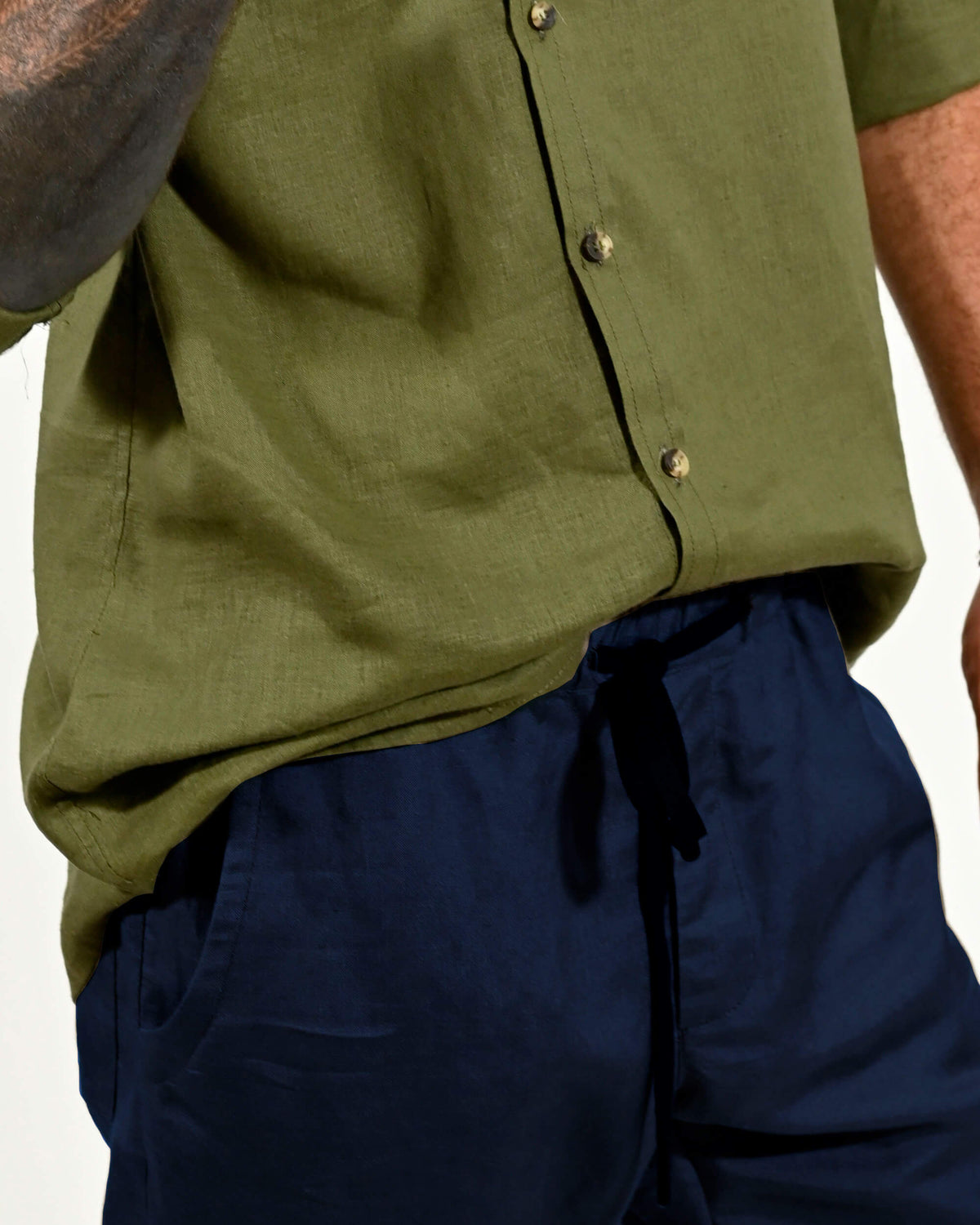 Calça Linho Marinho