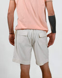 Bermuda Masculina Elástico Branca