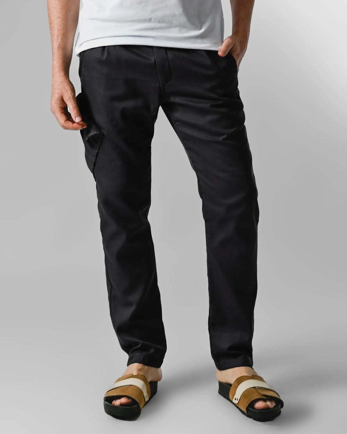Calça de Algodão Preta