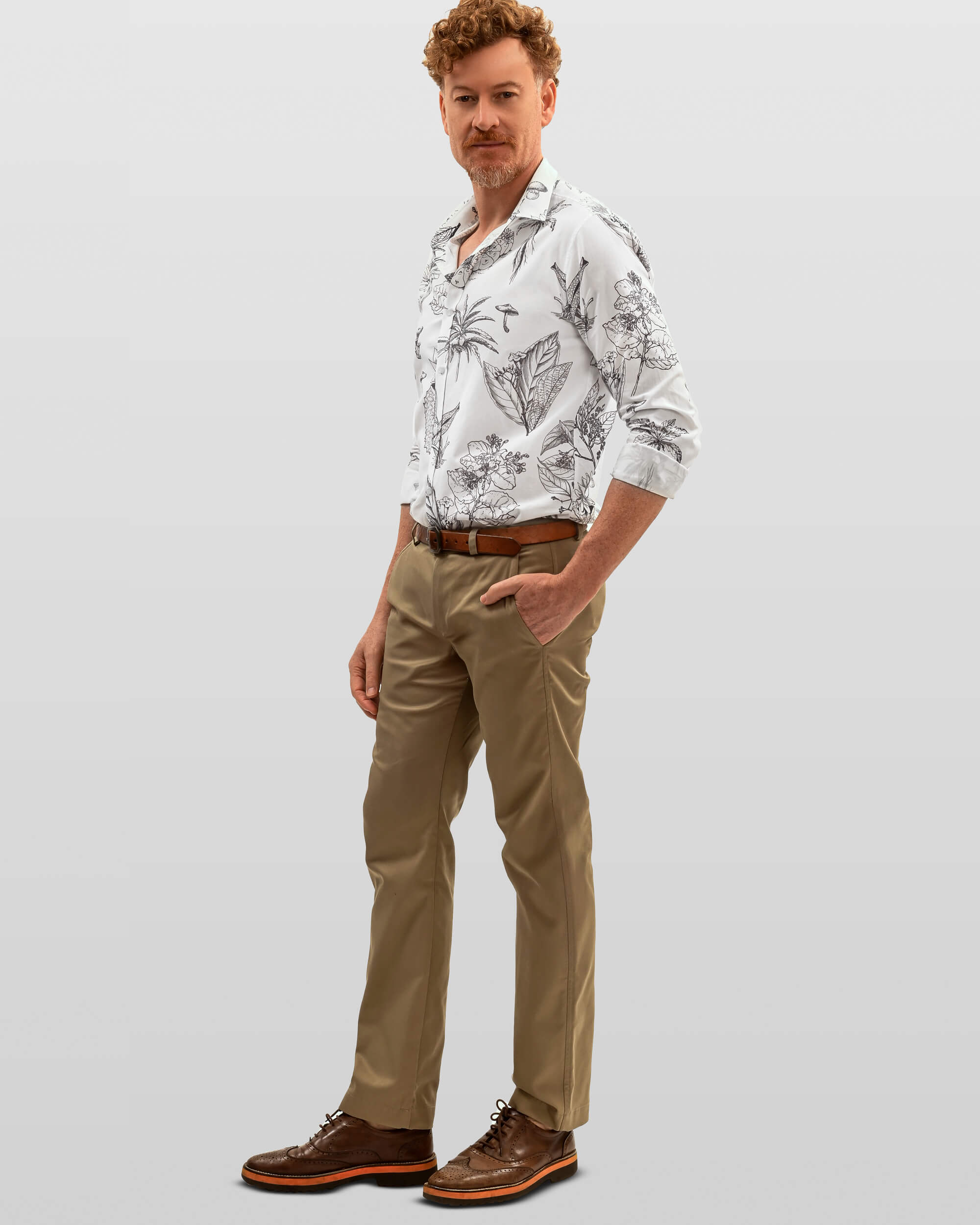 Camisa em Algodão Estampada