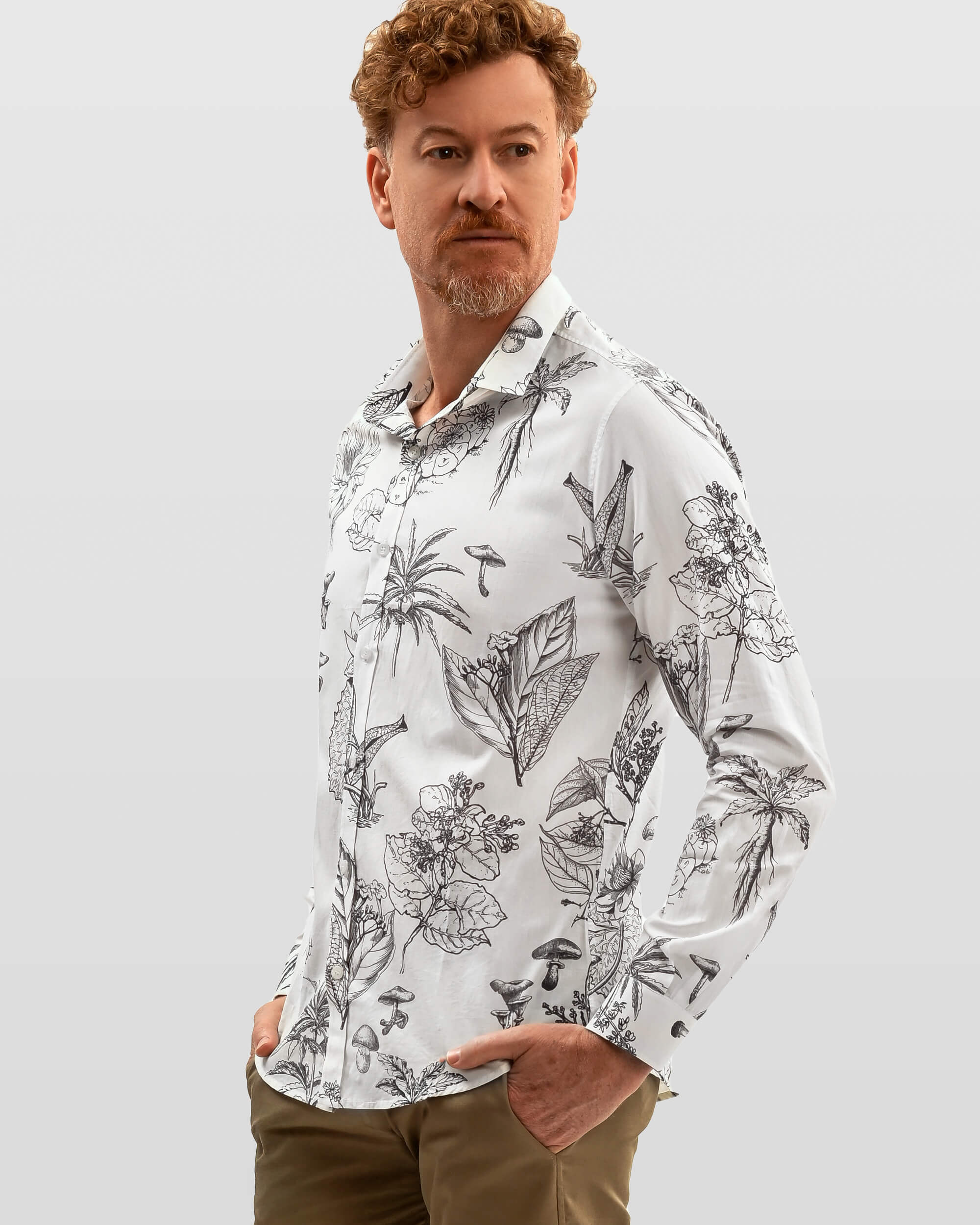 Camisa em Algodão Estampada