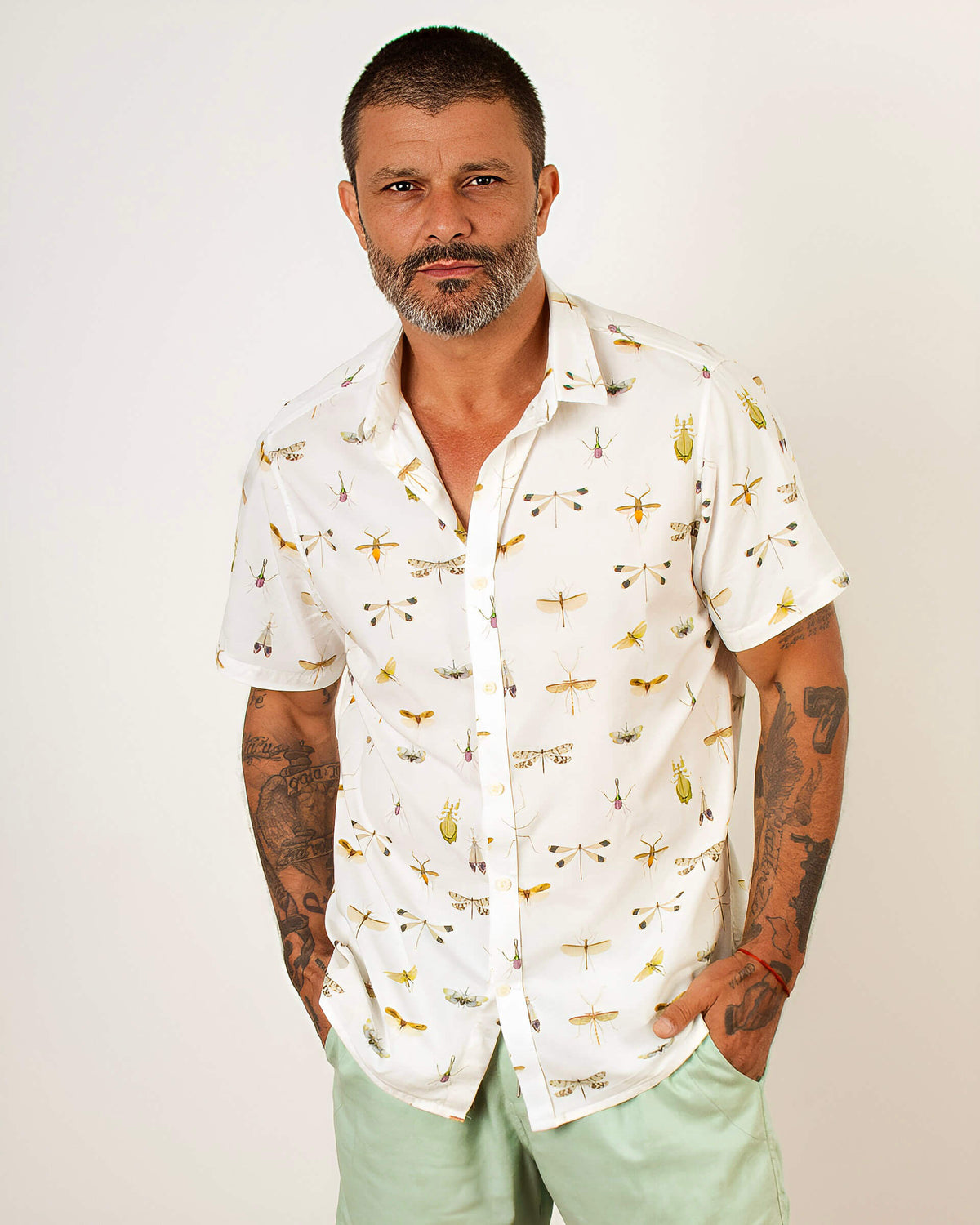 Camisa  Algodão Estampa Exclusiva Libélulas