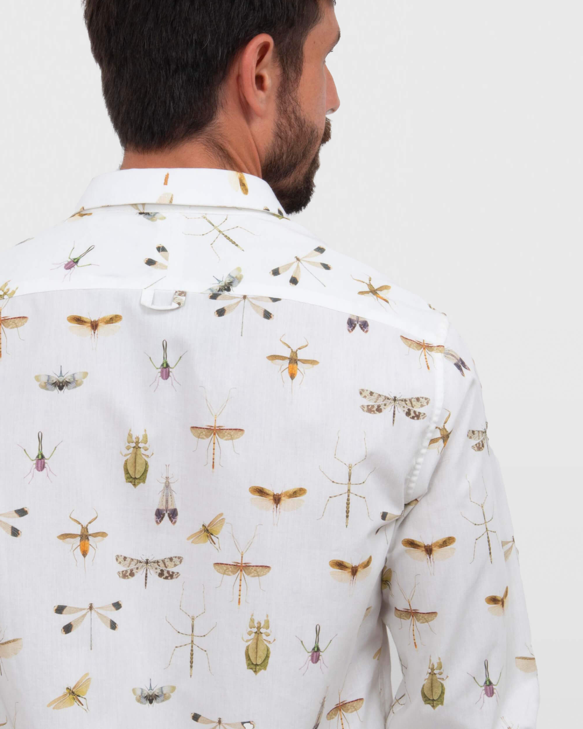 Camisa em Algodão Estampa Libélula