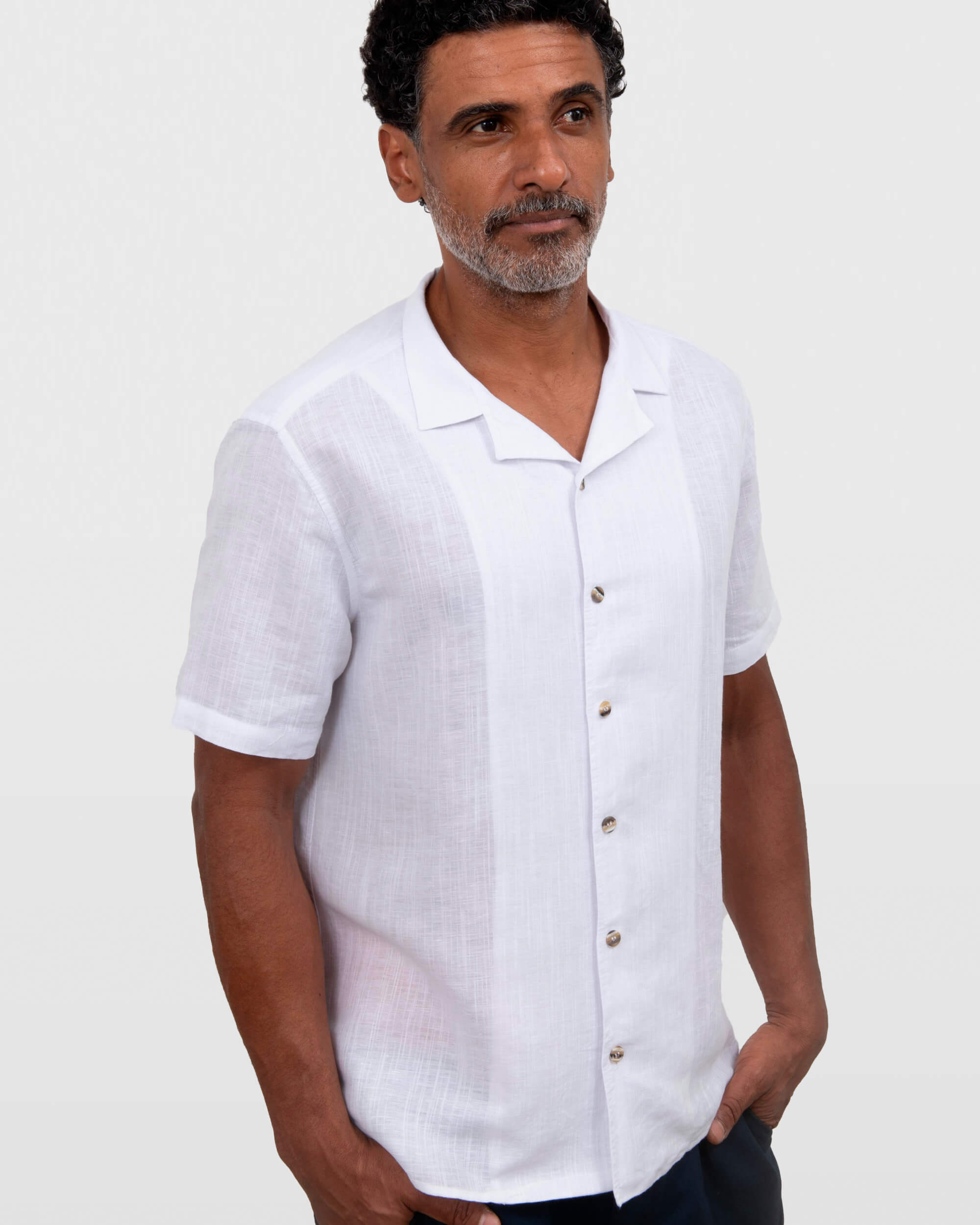 Camisa Branca Gola Sport