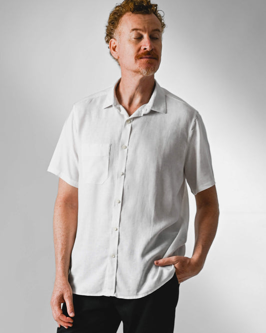 Camisa Cambraia de Linho Branca