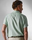 Camisa Cambraia de Linho Menta