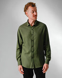 Camisa Cambraia de Linho Oliva